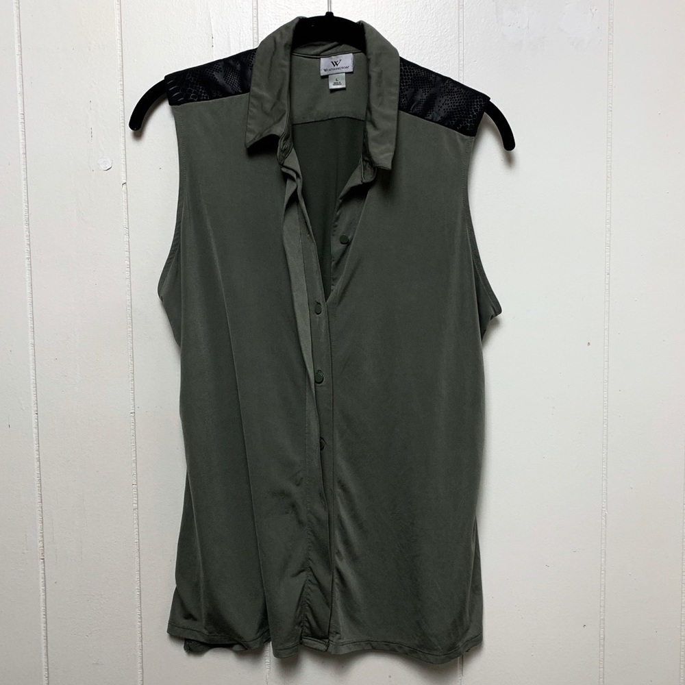 [SALE]  worthington sleeveless button down